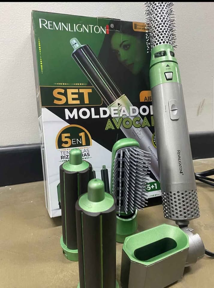Set Moldeador Cepillo 5 en 1 Aguacate