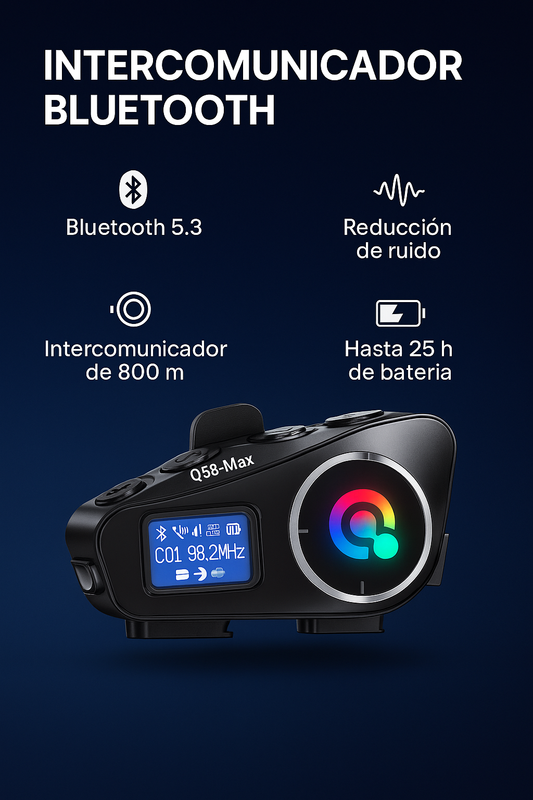Intercomunicador de moto Q58 MAX