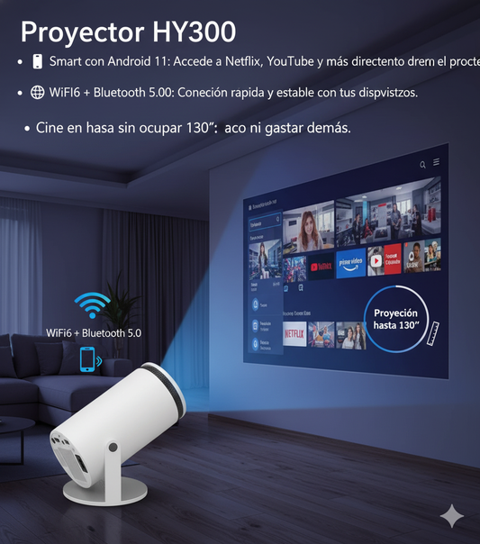 Proyector HY300 + MagisTV